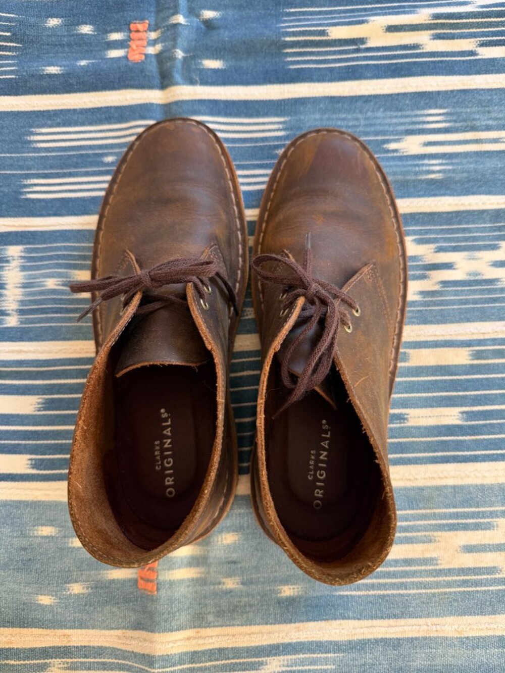 Clarks Desert Boots Brown Leather 9 M - Picture 5 of 10